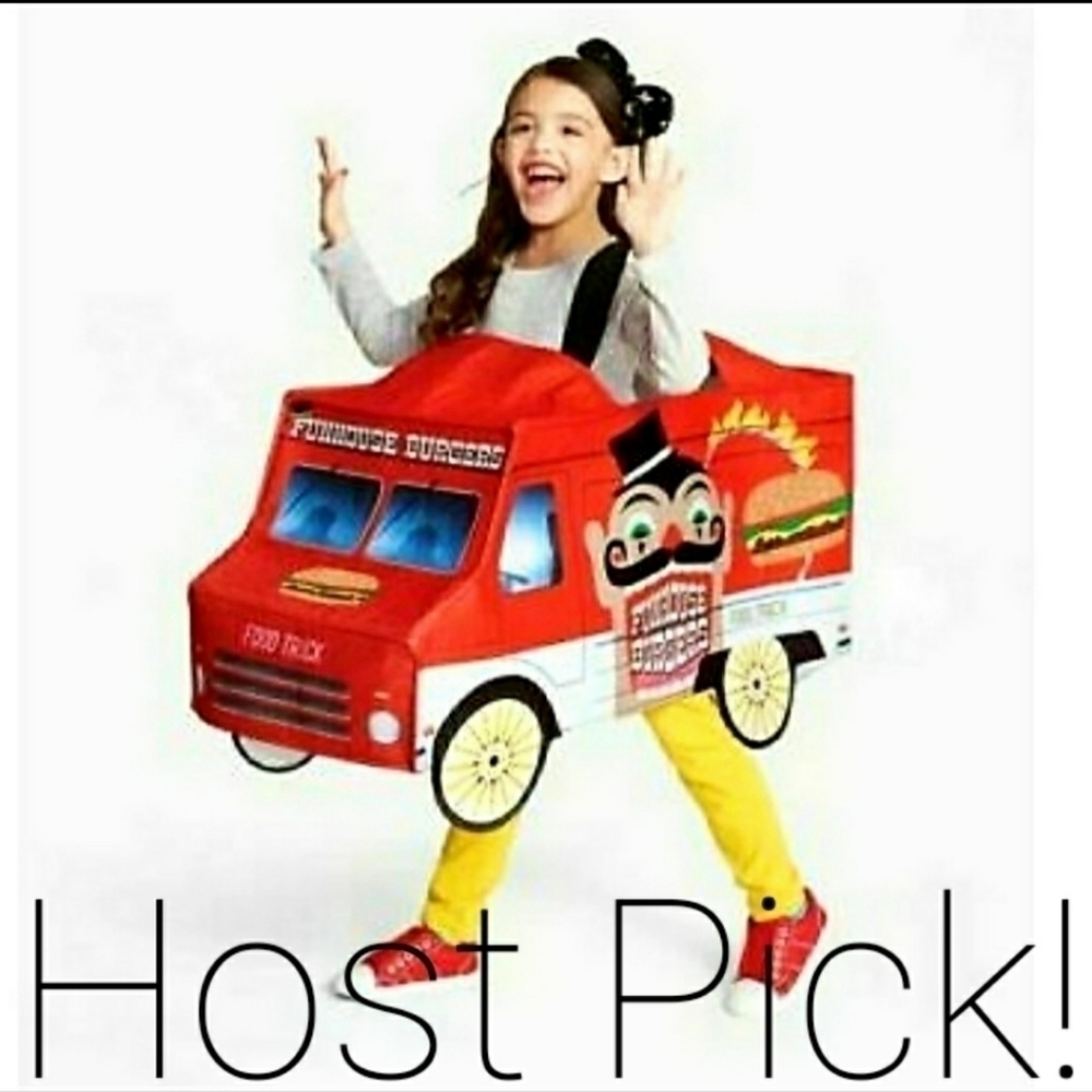 NWT Hyde & Eek Food Truck Kids Halloween Costume One Size Fabric Carny Carnival